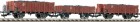 521208 Fleischmann Set of 3 Gondola cars with coal load